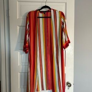 Express Vibrant Stripe Kimono